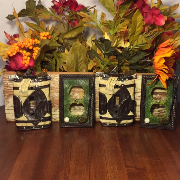 4 Golf themed outlet light switch covers - Picture 2 of 5